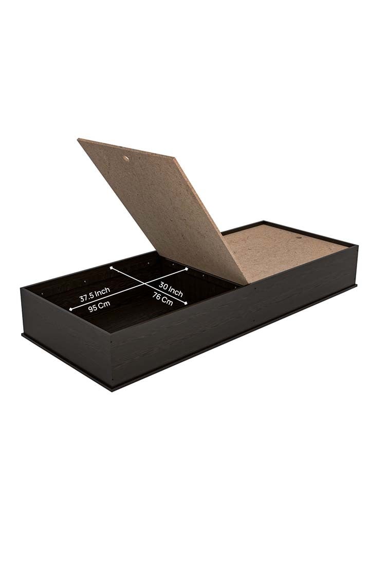 neudot Unique Engineered Wood Diwan Bed with Box Stoarge (Finish Color -WENGE)