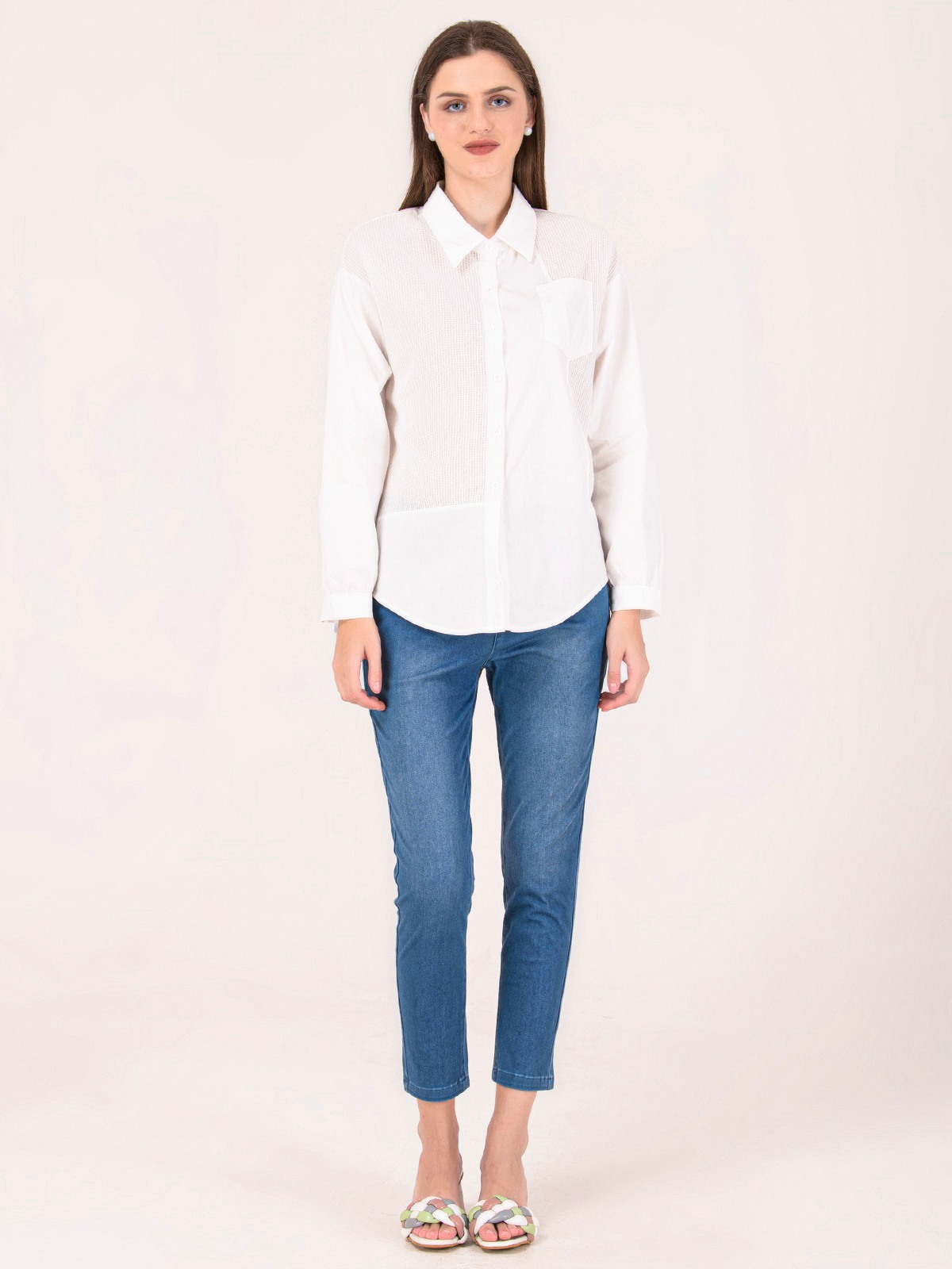 Albion Women White Smart Top