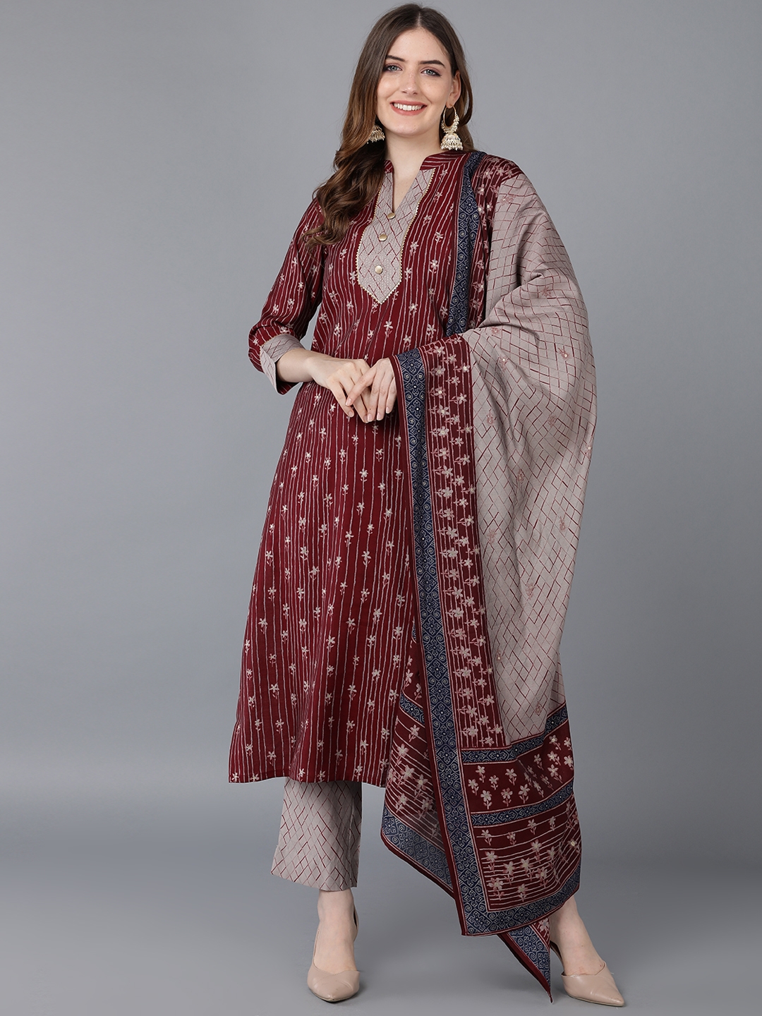 VredeVogel 9253 Women Kurta and Trousers Pant Set Silk Blend at Rs  697/piece | Saroli | Surat | ID: 2849511912662