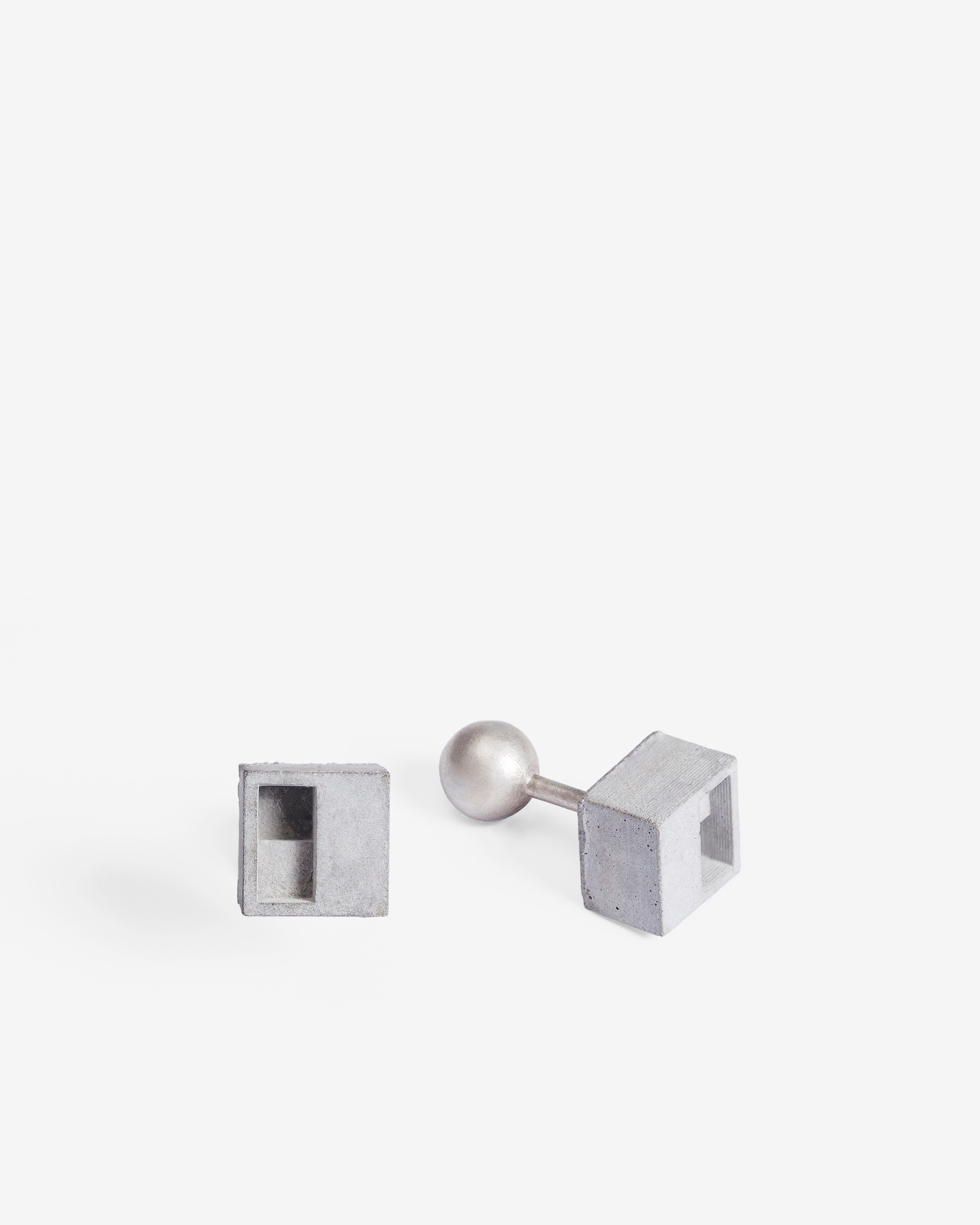Elements- Micro Concrete Cufflinks #1
