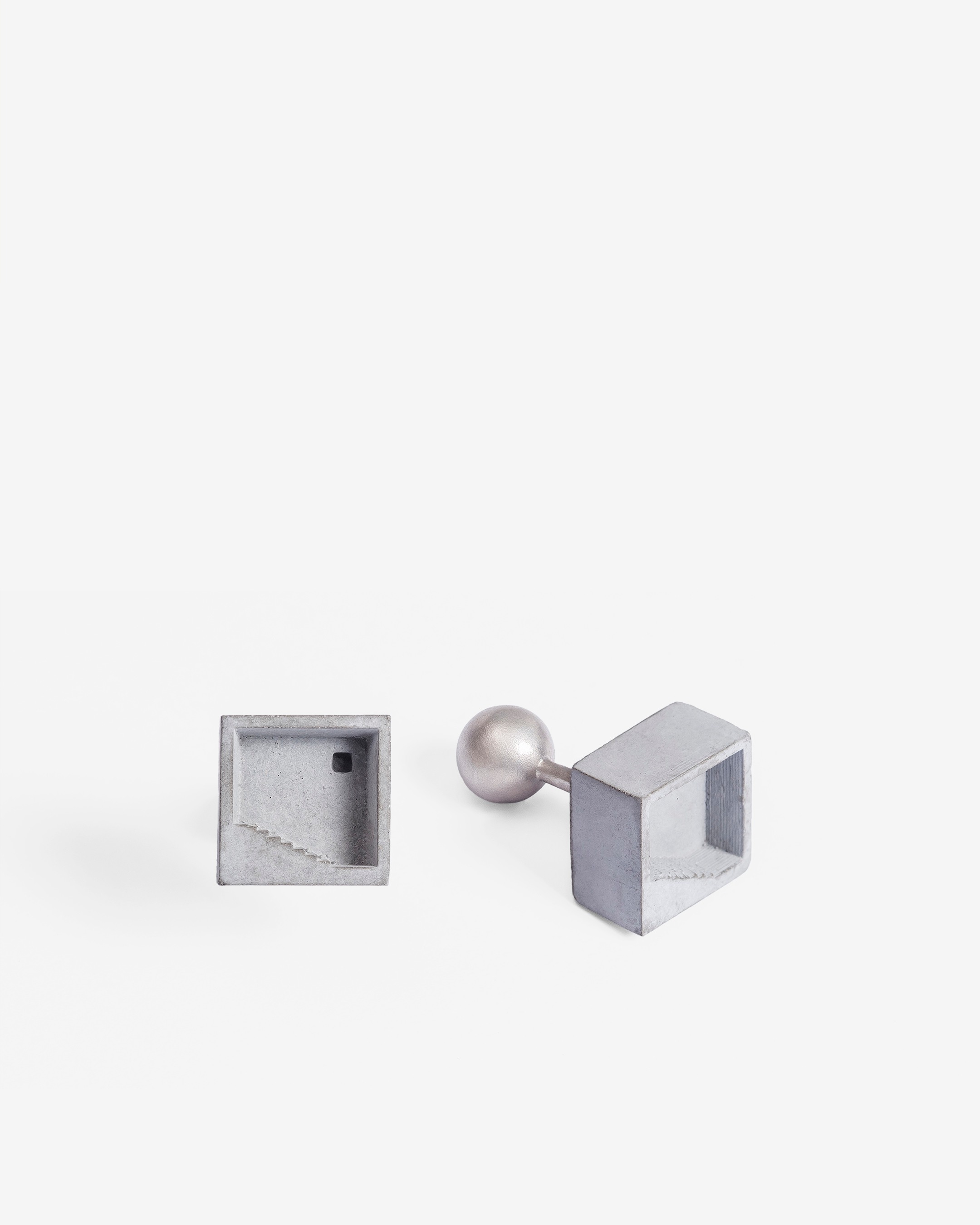 Elements- Micro Concrete Cufflinks #3