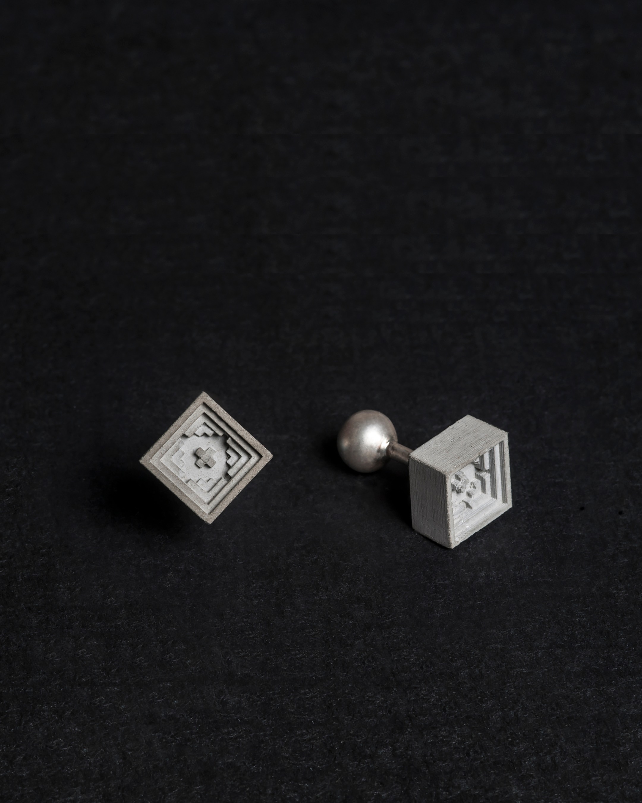 Elements- Micro Concrete Cufflinks #5
