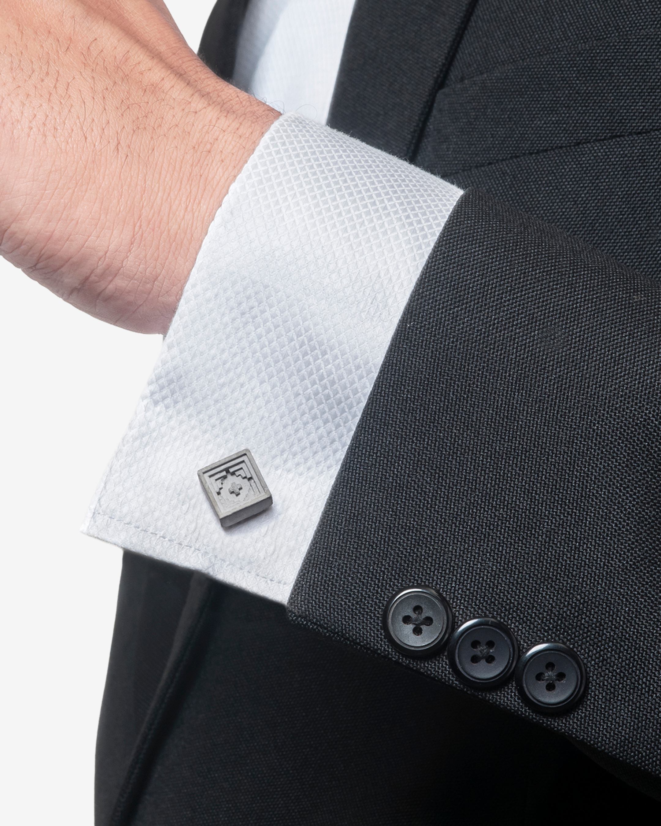Elements- Micro Concrete Cufflinks #5