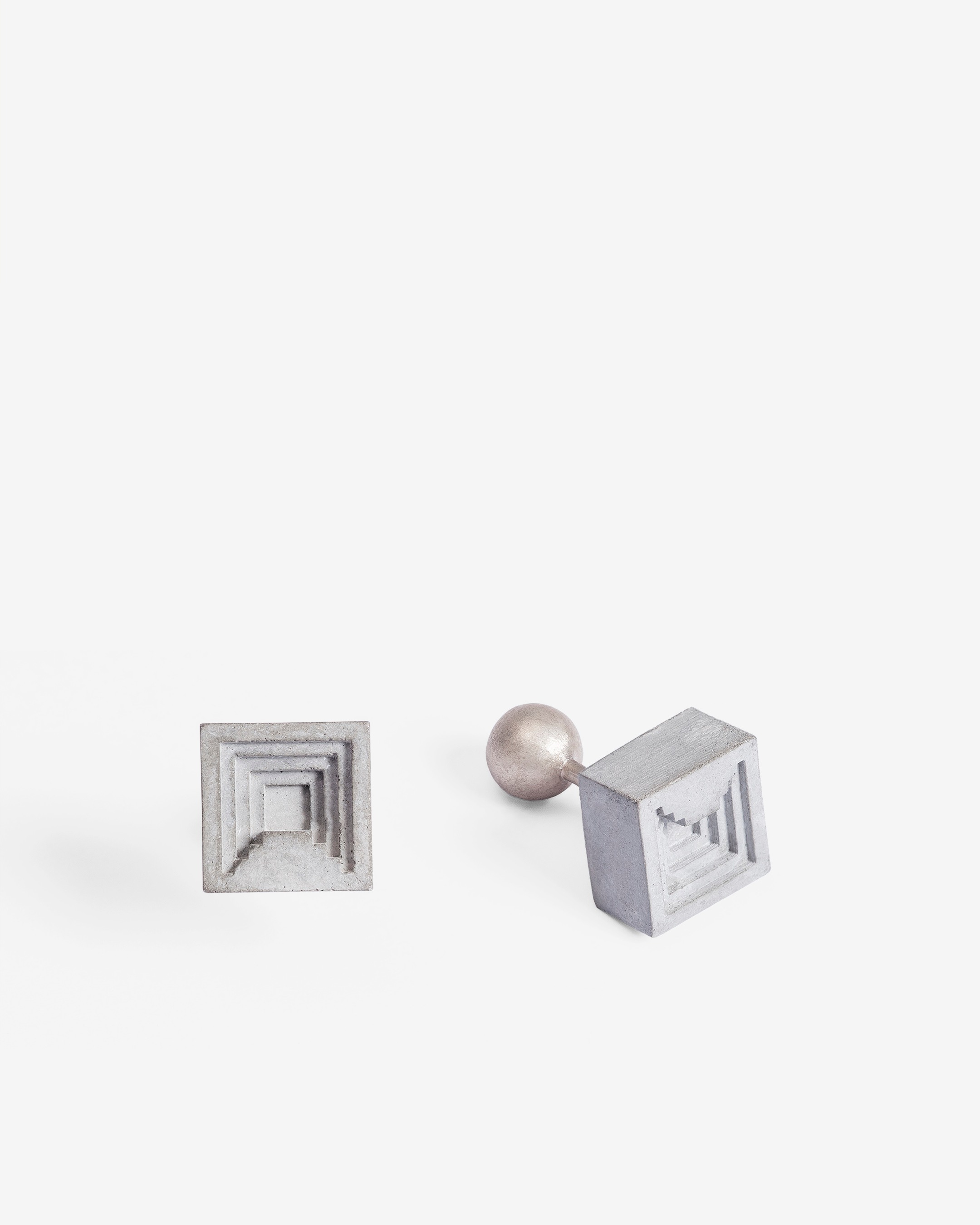 Elements- Micro Concrete Cufflinks #6