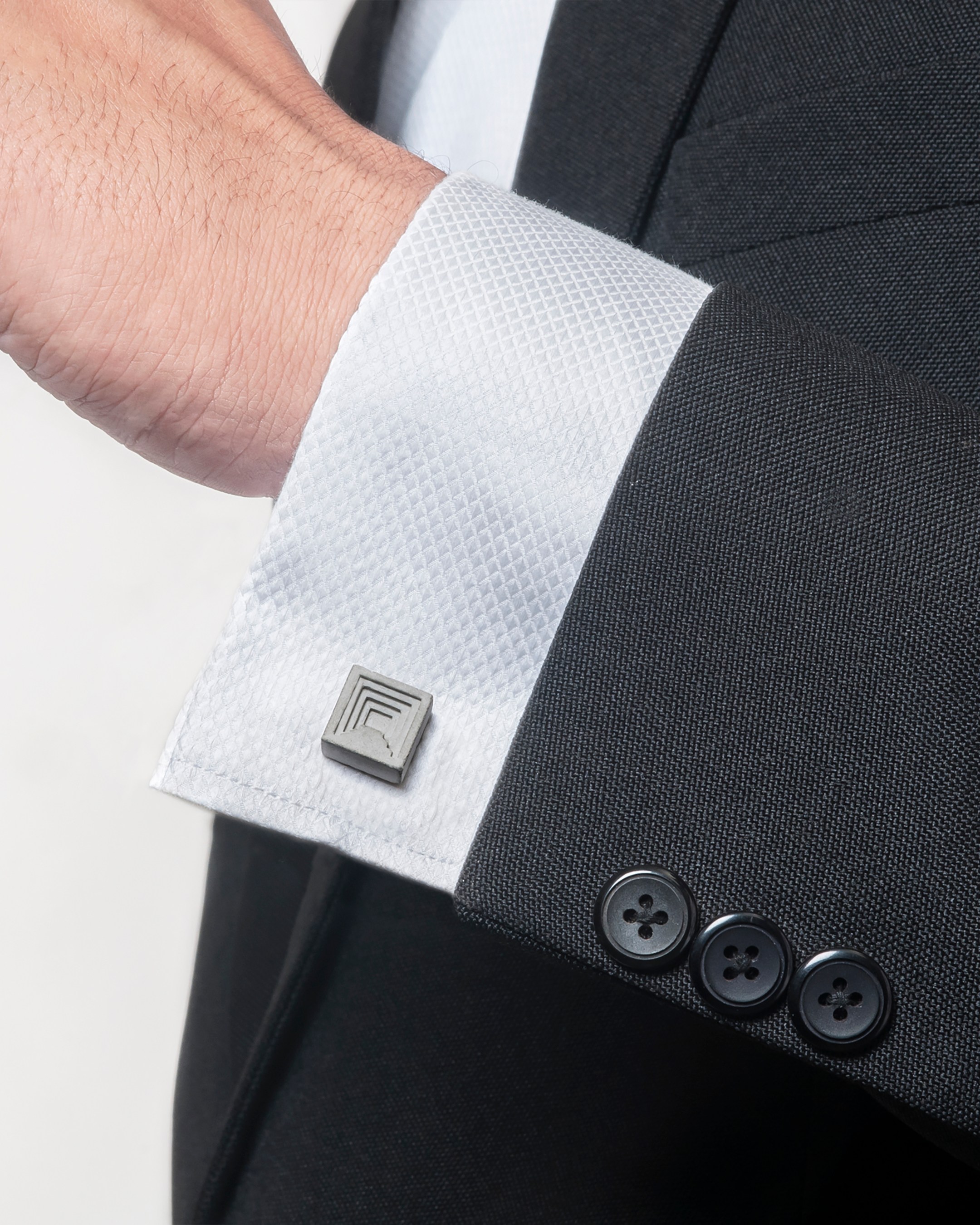Elements- Micro Concrete Cufflinks #6