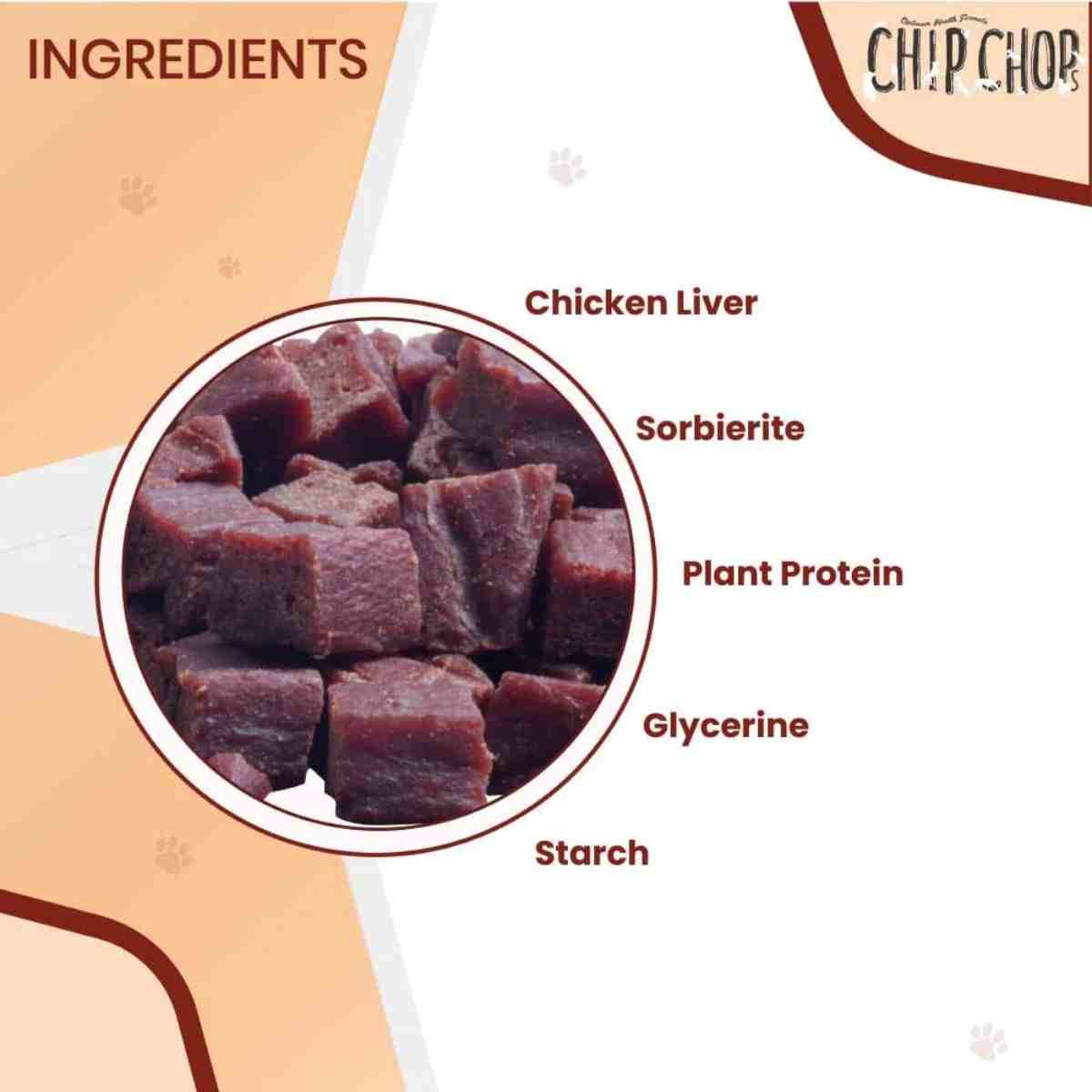 Chip Chops Chicken Liver Cubes Dog Treat - 70gm