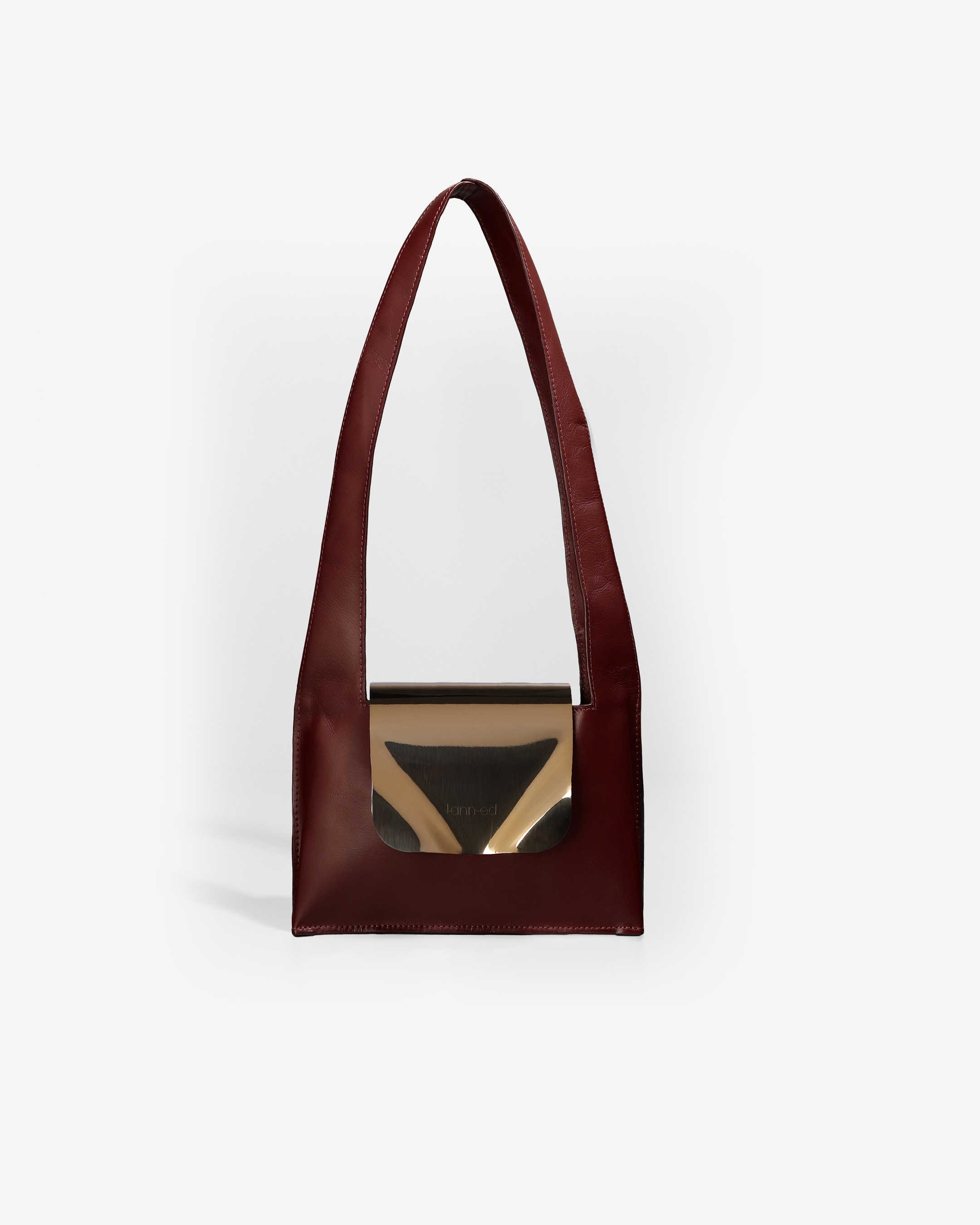 Metal Flap Bag - Carmine Red