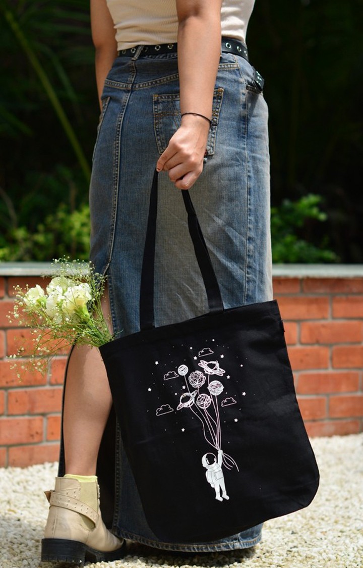 Zipper Tote Bag - Fly Me To Spac