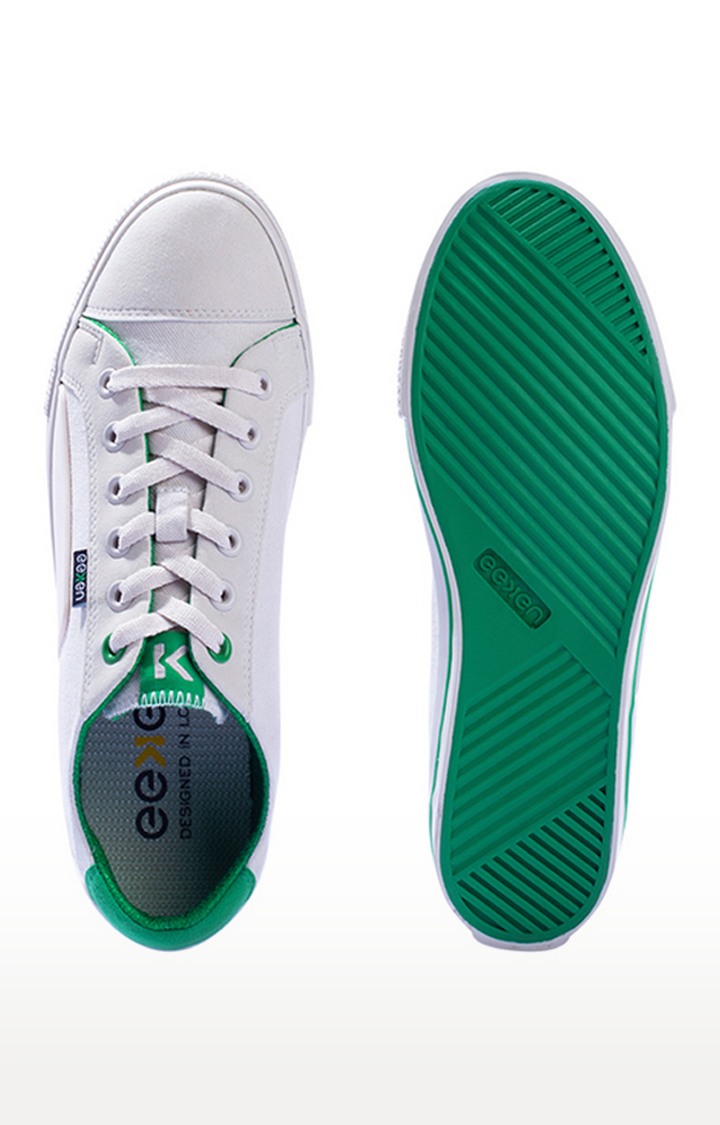 Paragon white canvas shoes top