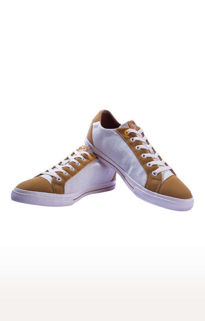 EEKEN | Eeken White-Brown Canvas Lightweight Casual Shoes For Men By Paragon 6