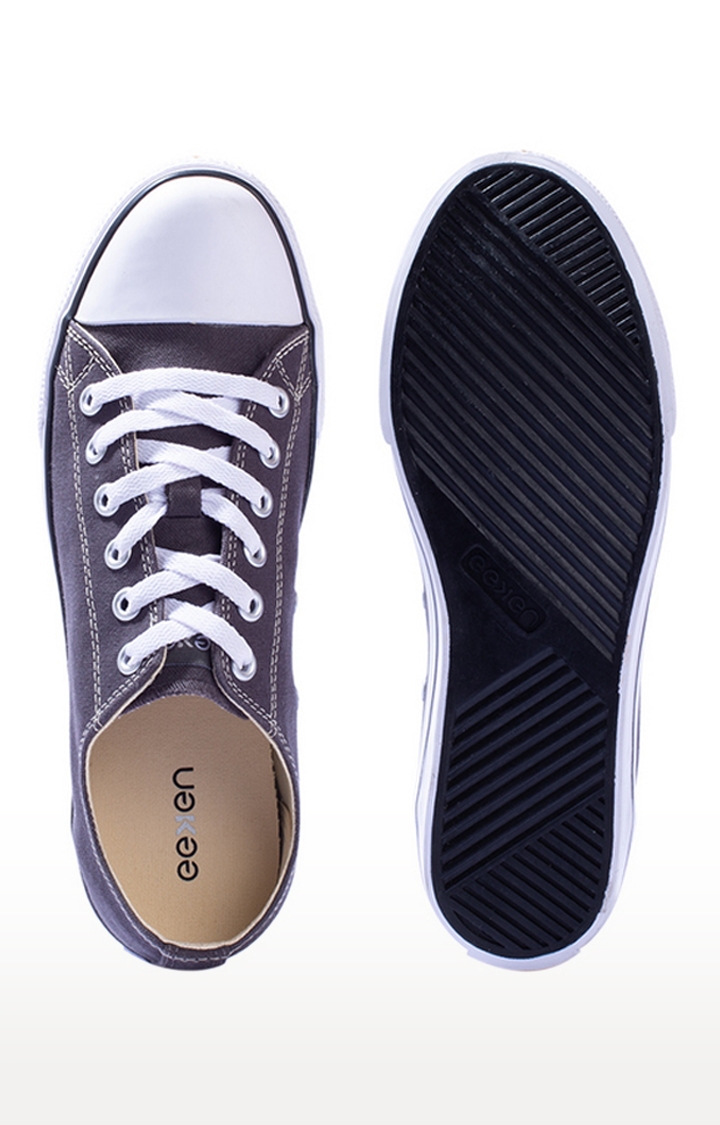 EEKEN | Eeken Grey Canvas Lightweight Casual Shoes For Men By Paragon 6