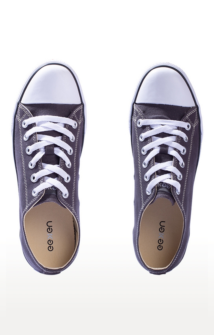 EEKEN | Eeken Grey Canvas Lightweight Casual Shoes For Men By Paragon 5