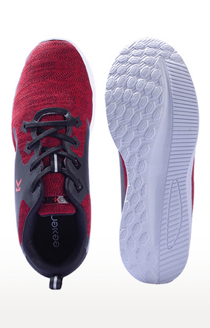 EEKEN | Eeken Red-Black Athleisure Lightweight Casual Shoes For Men By Paragon 6