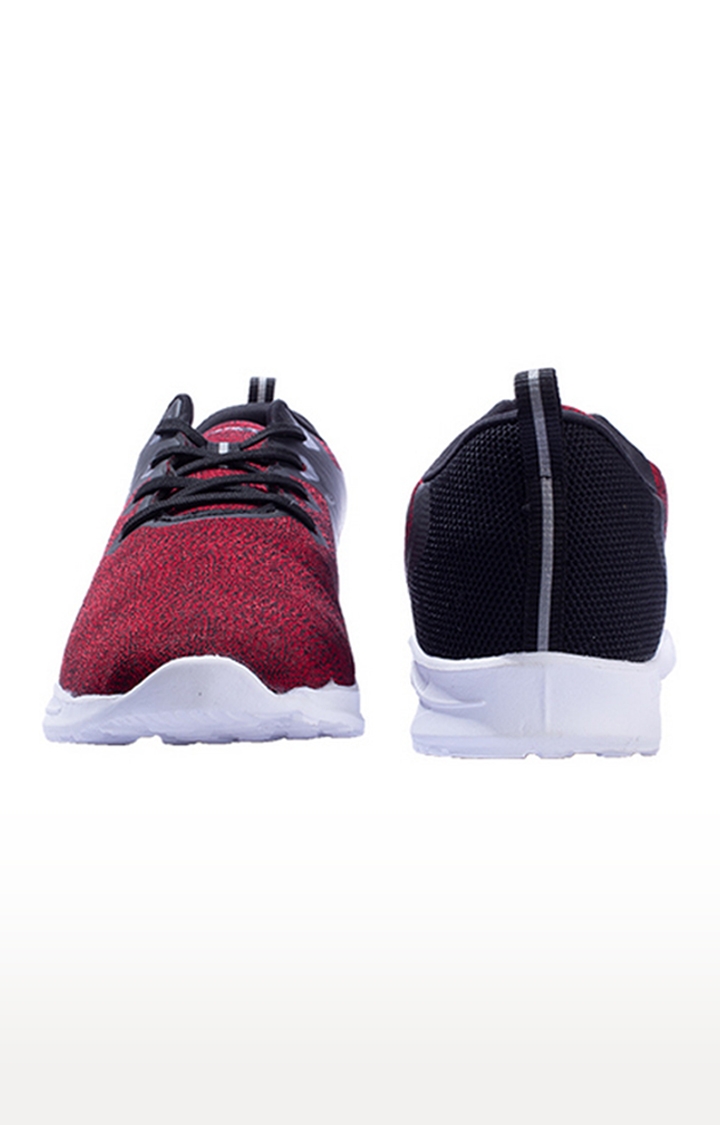 EEKEN | Eeken Red-Black Athleisure Lightweight Casual Shoes For Men By Paragon 3