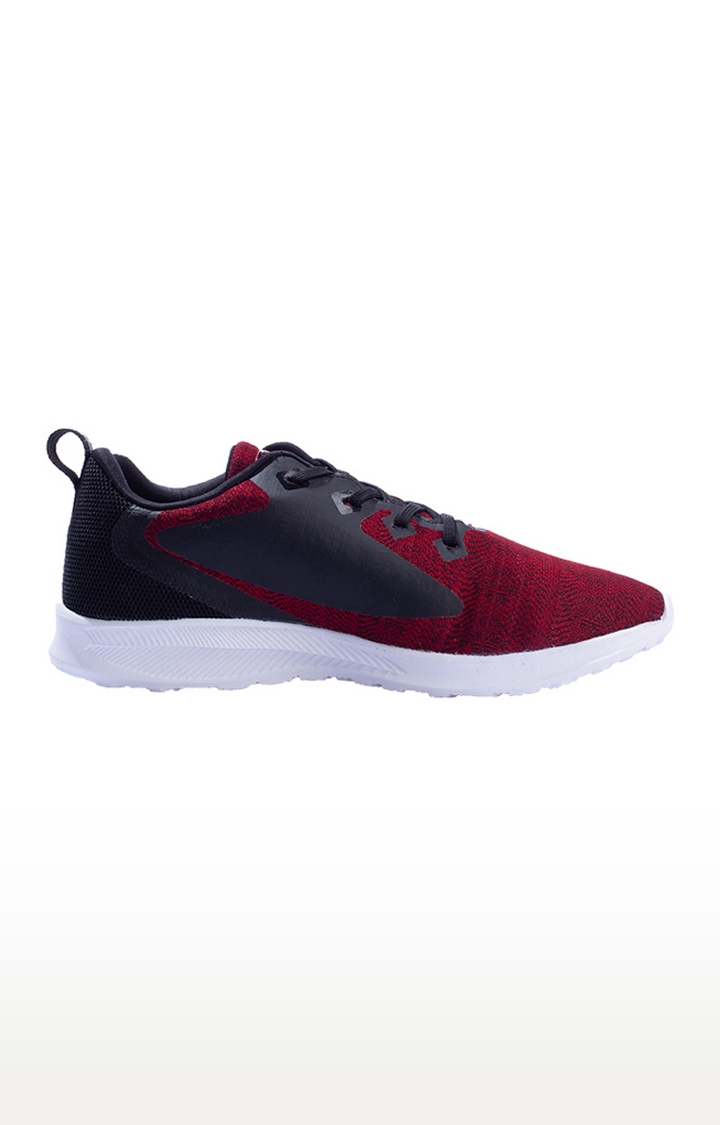 EEKEN | Eeken Red-Black Athleisure Lightweight Casual Shoes For Men By Paragon 1