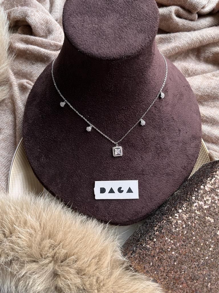 DAGA | S square charm necklace undefined