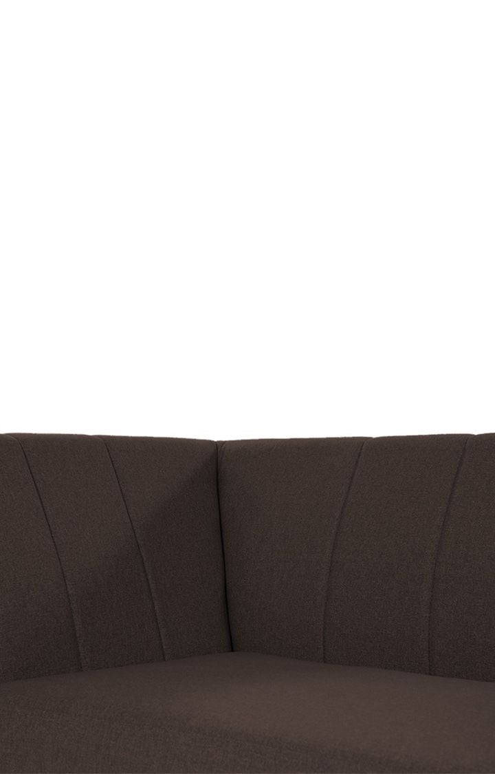 neudot Lexus Sofa for Living Room |2 Persons Sofa|Premium Fabric with Padded Armrest | Solid Wood Frame|2 Seater in Earth Brown Color