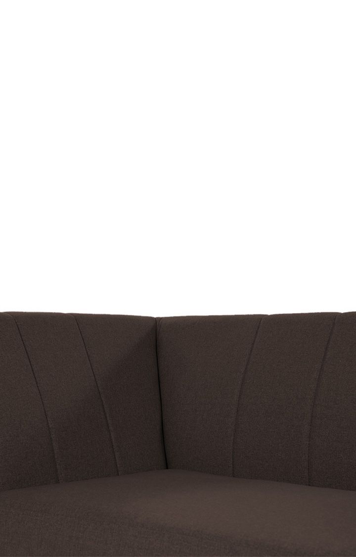 neudot Lexus Sofa for Living Room |2 Persons Sofa|Premium Fabric with Padded Armrest | Solid Wood Frame|2 Seater in Earth Brown Color