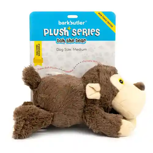 Barkbutler Boh The Bear Plush Toy for Dogs (Brown)