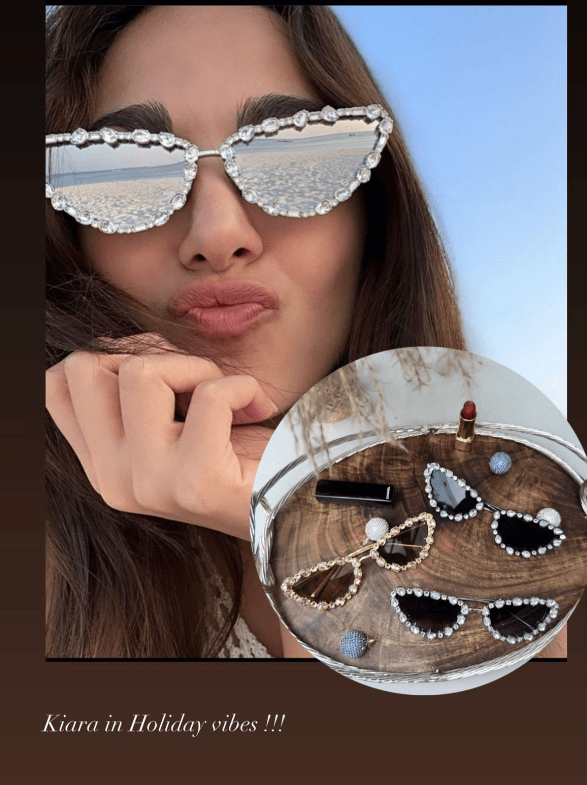 Kiara sunglasses Gold and black