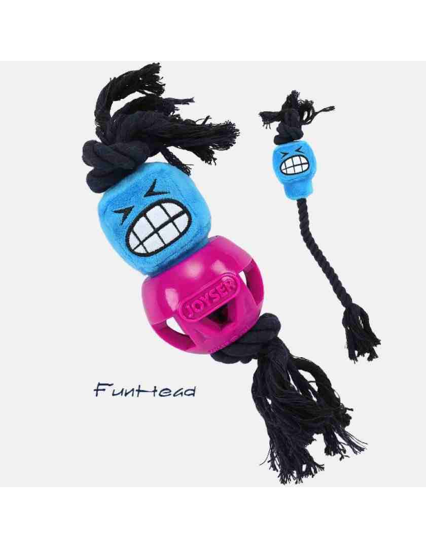 Joyser Cageball with Funhead Interactive Dog Toy