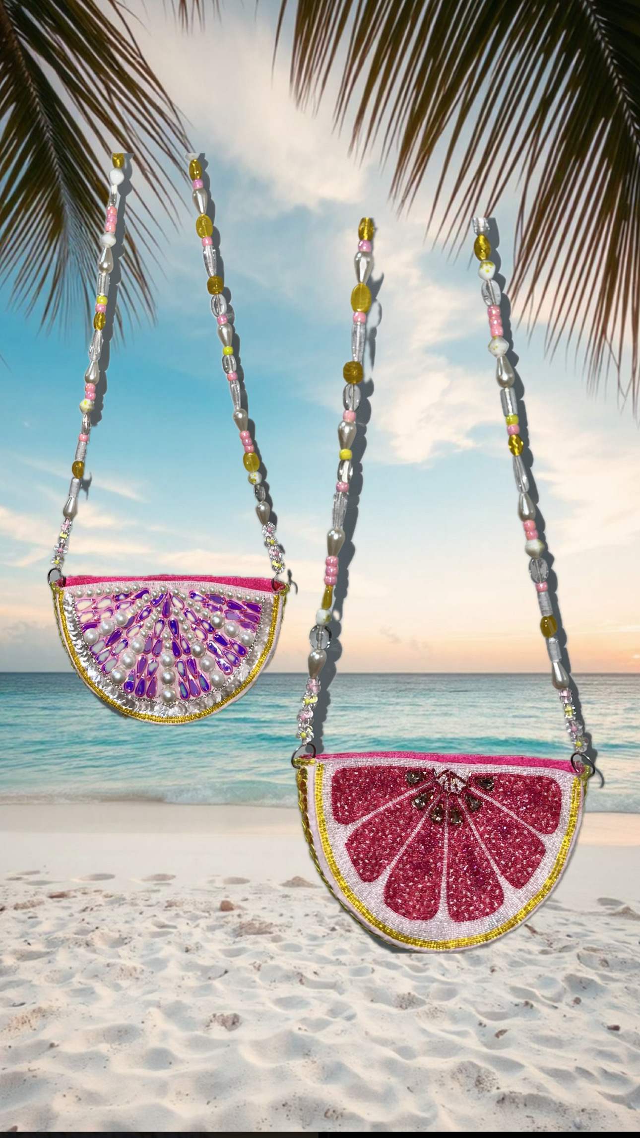 Beach vibes Lemon Citrus bags