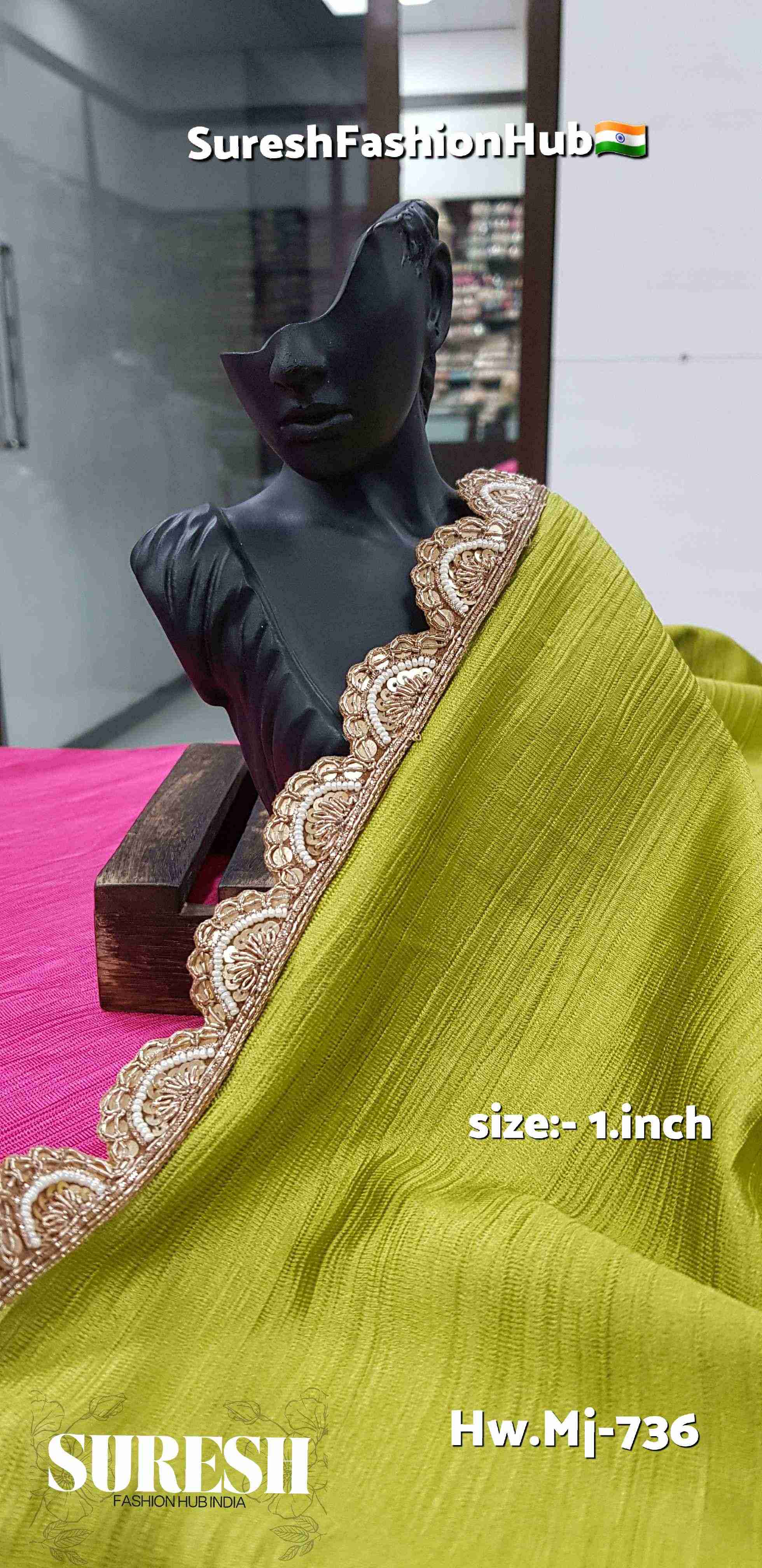 One-Side Scalloped Cutwork Lace