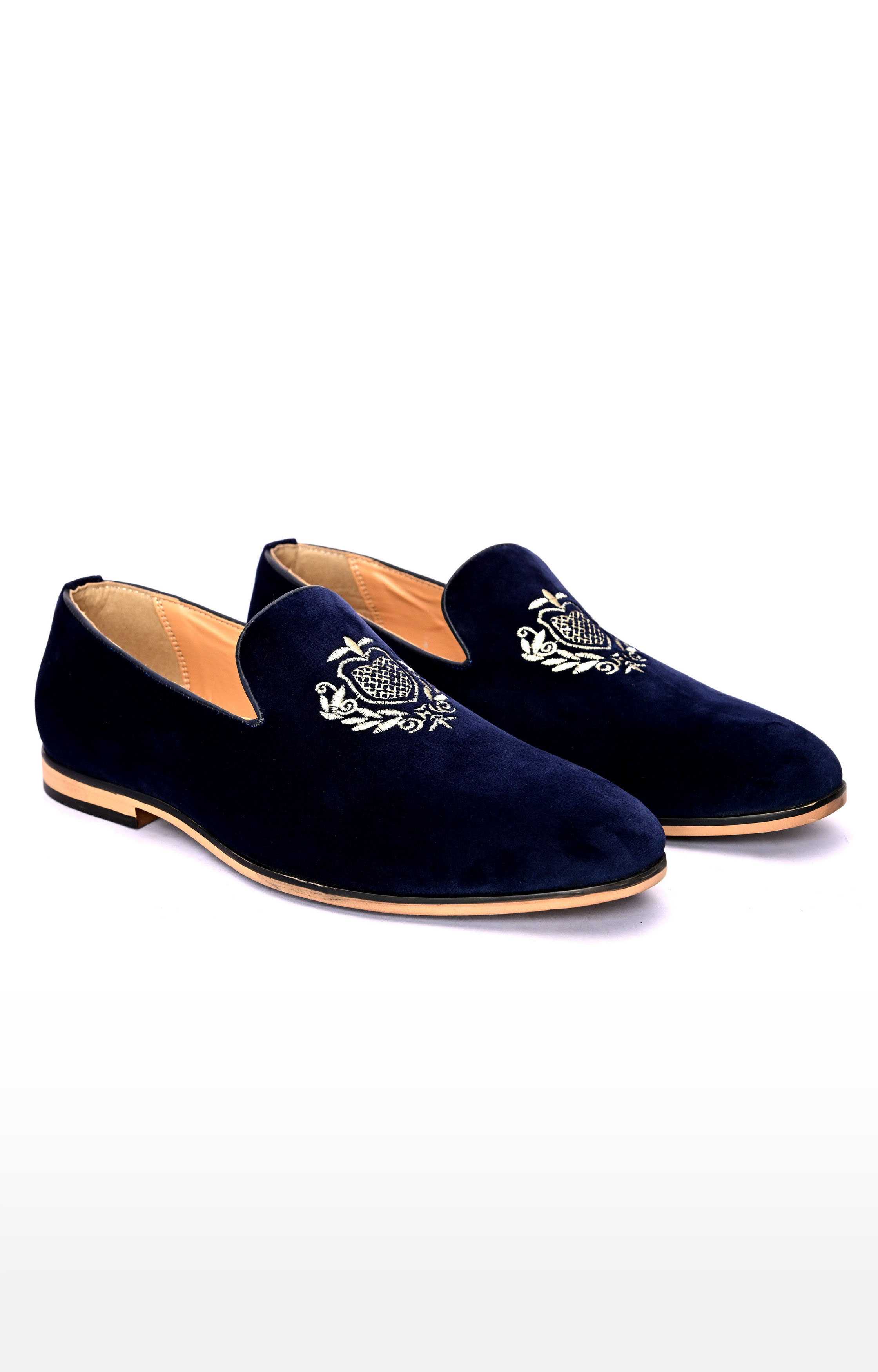 Mens store embroidered loafers