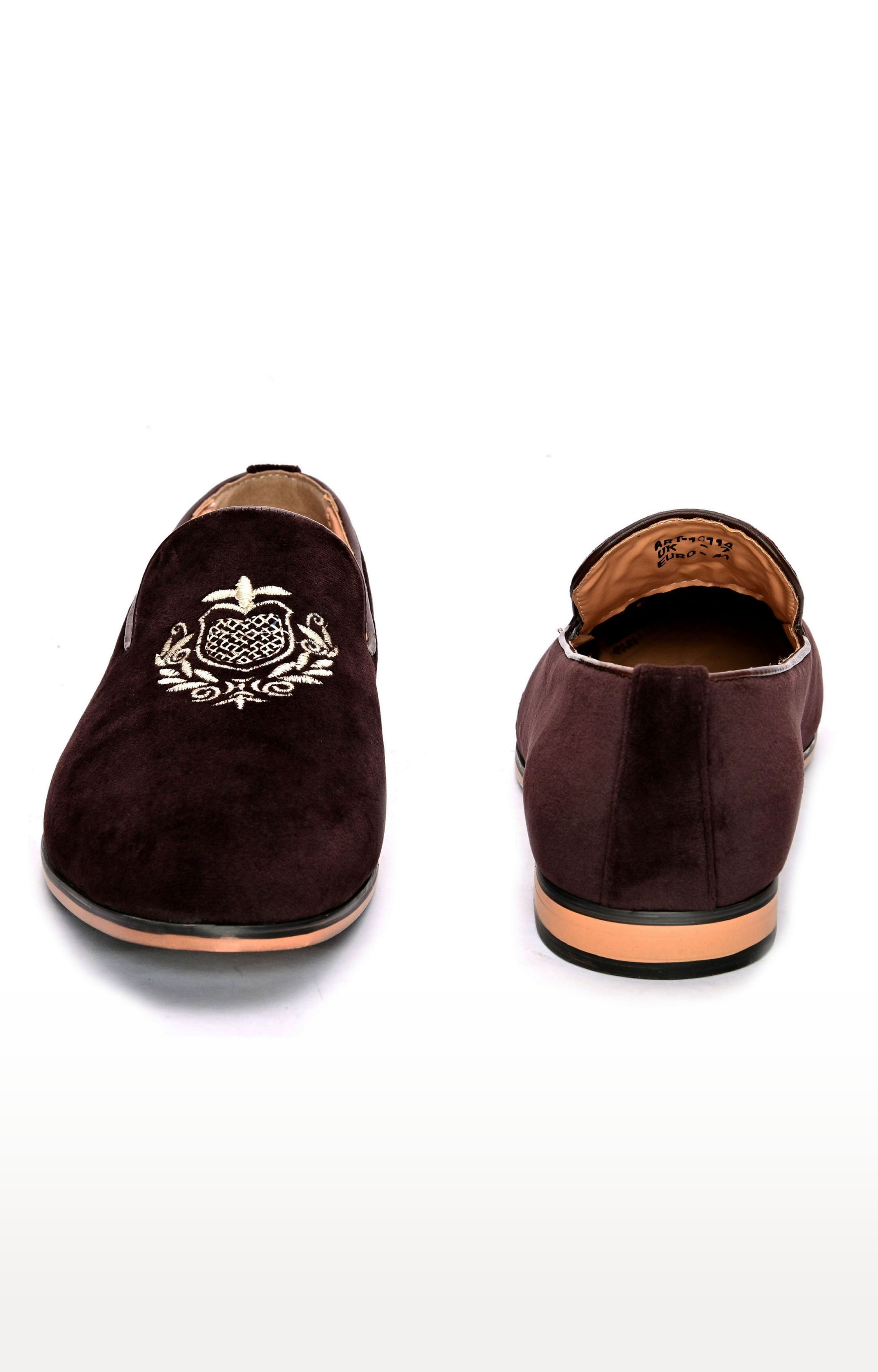 San Frissco | San Frissco Men Faux Leather Realm Embroidered Loafers  2