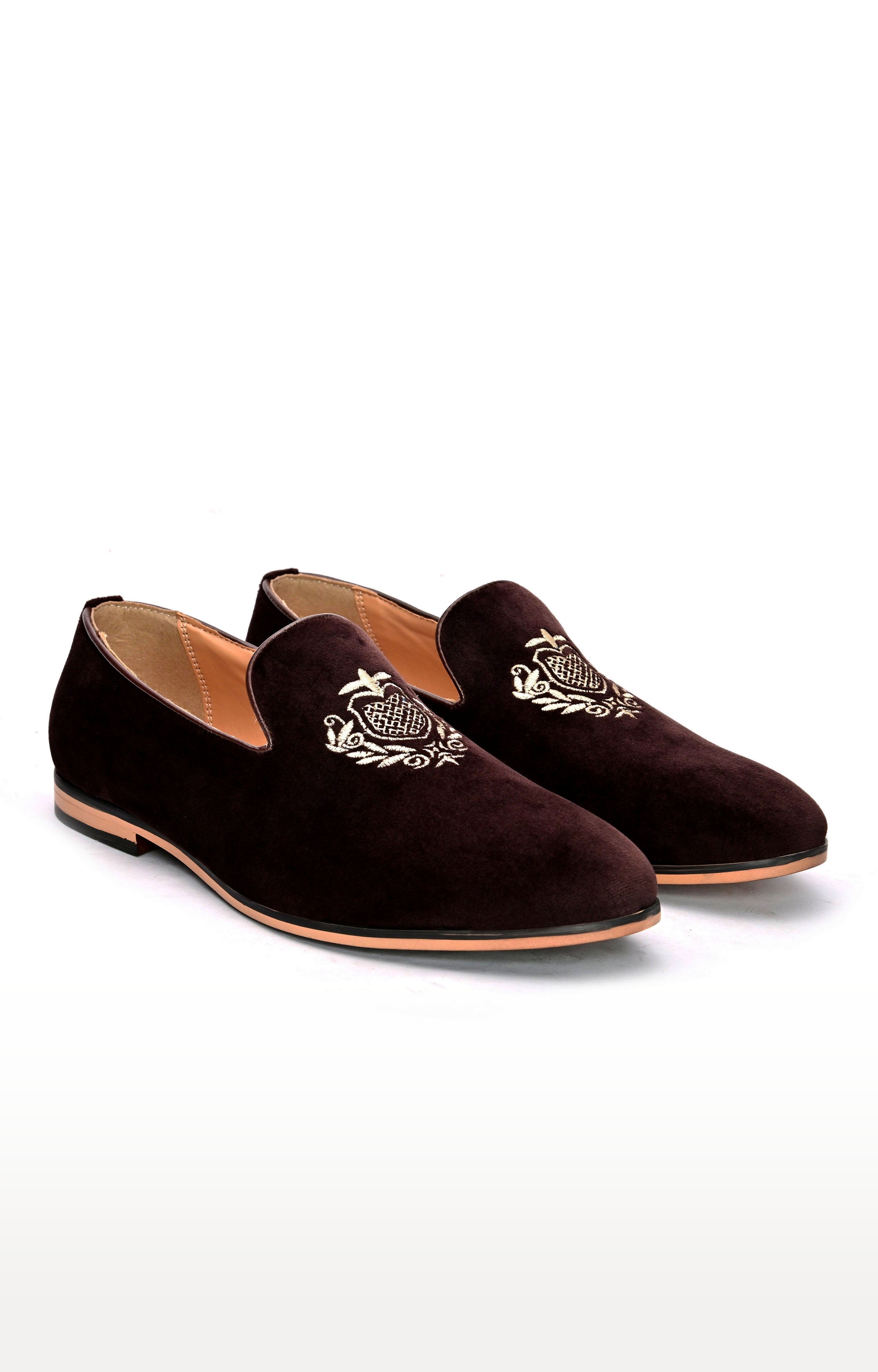 San Frissco | San Frissco Men Faux Leather Realm Embroidered Loafers  3