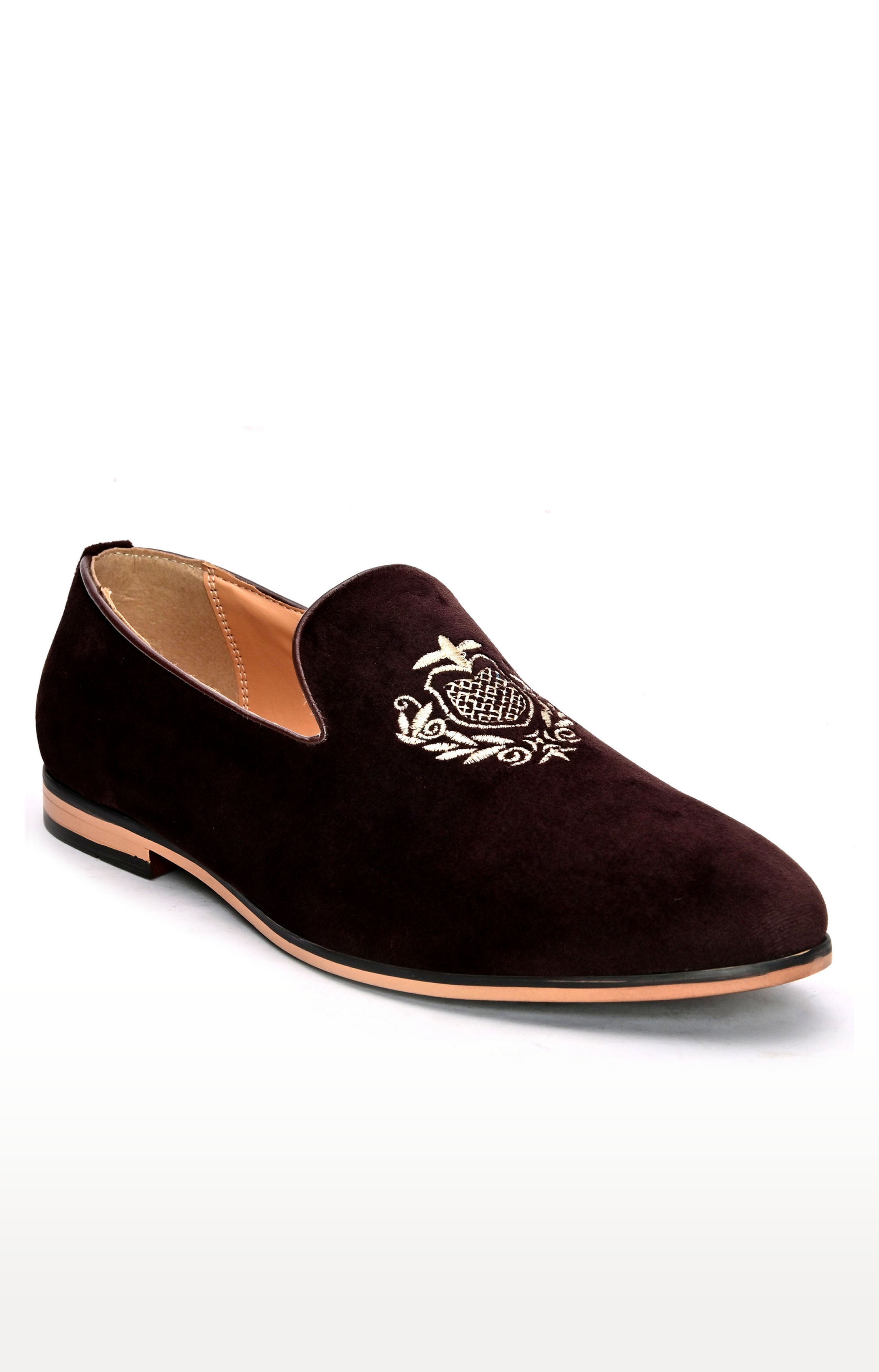 San Frissco | San Frissco Men Faux Leather Realm Embroidered Loafers  0