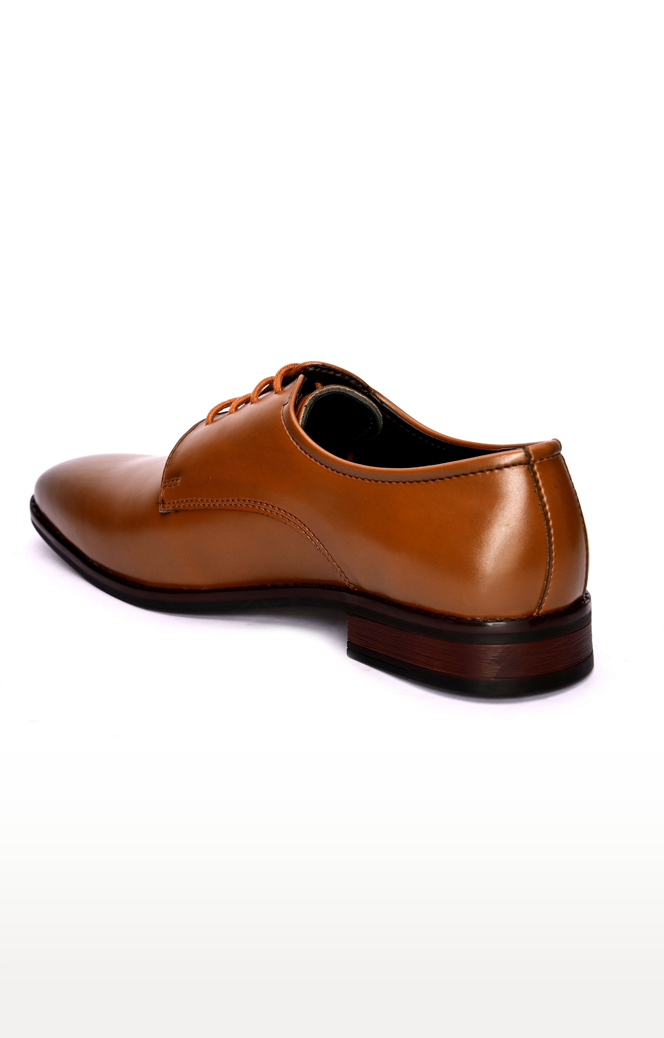 San Frissco | San Frissco Men Faux Leather Topline Tan Derby Shoes 1