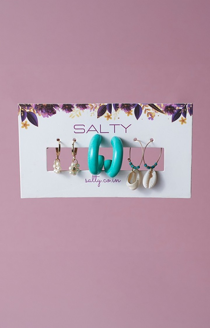 Salty | Set Of 3 Mermaid's Muse Earring Set