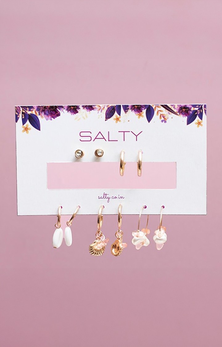 Salty | Set Of 5 Seashore Earrings