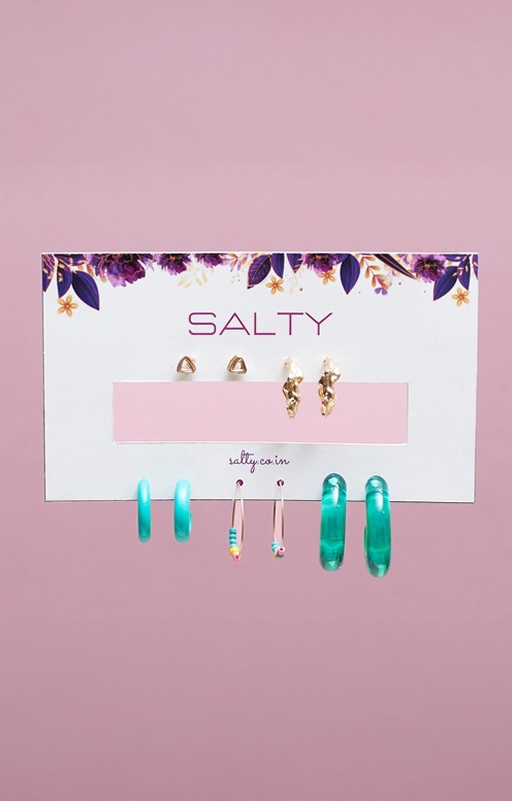 Salty | Set Of 5 Trendsetting Earrings Set