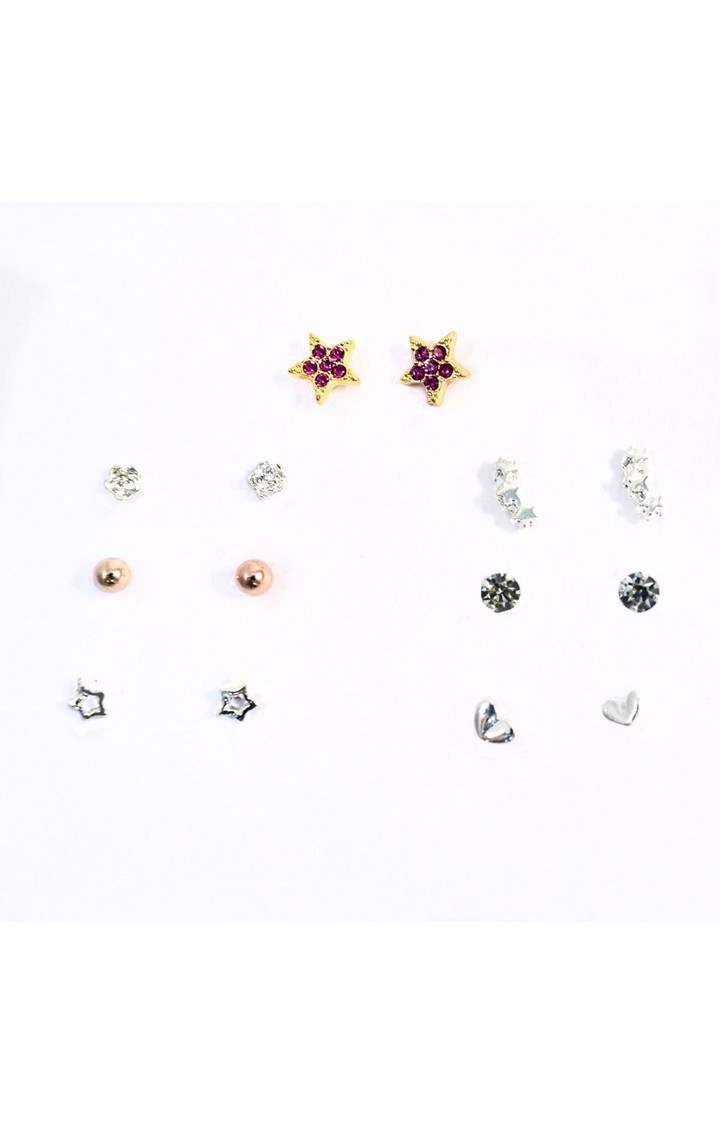 "Starry" Weekly 7 Stud Earrings Set