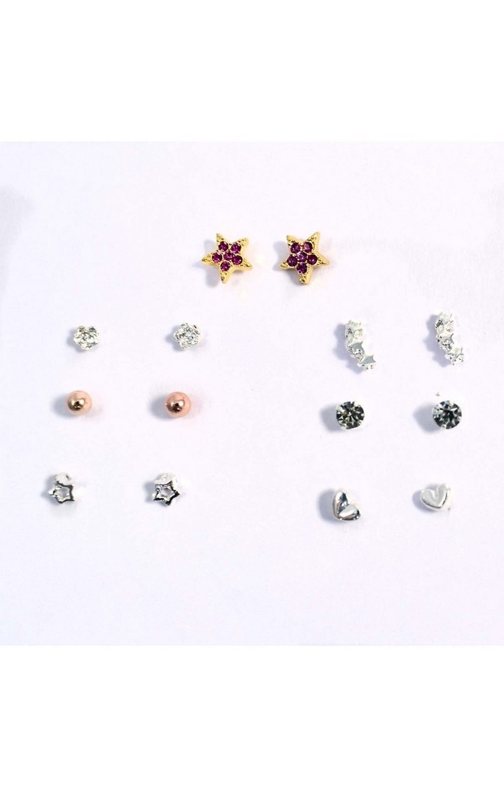 "Starry" Weekly 7 Stud Earrings Set