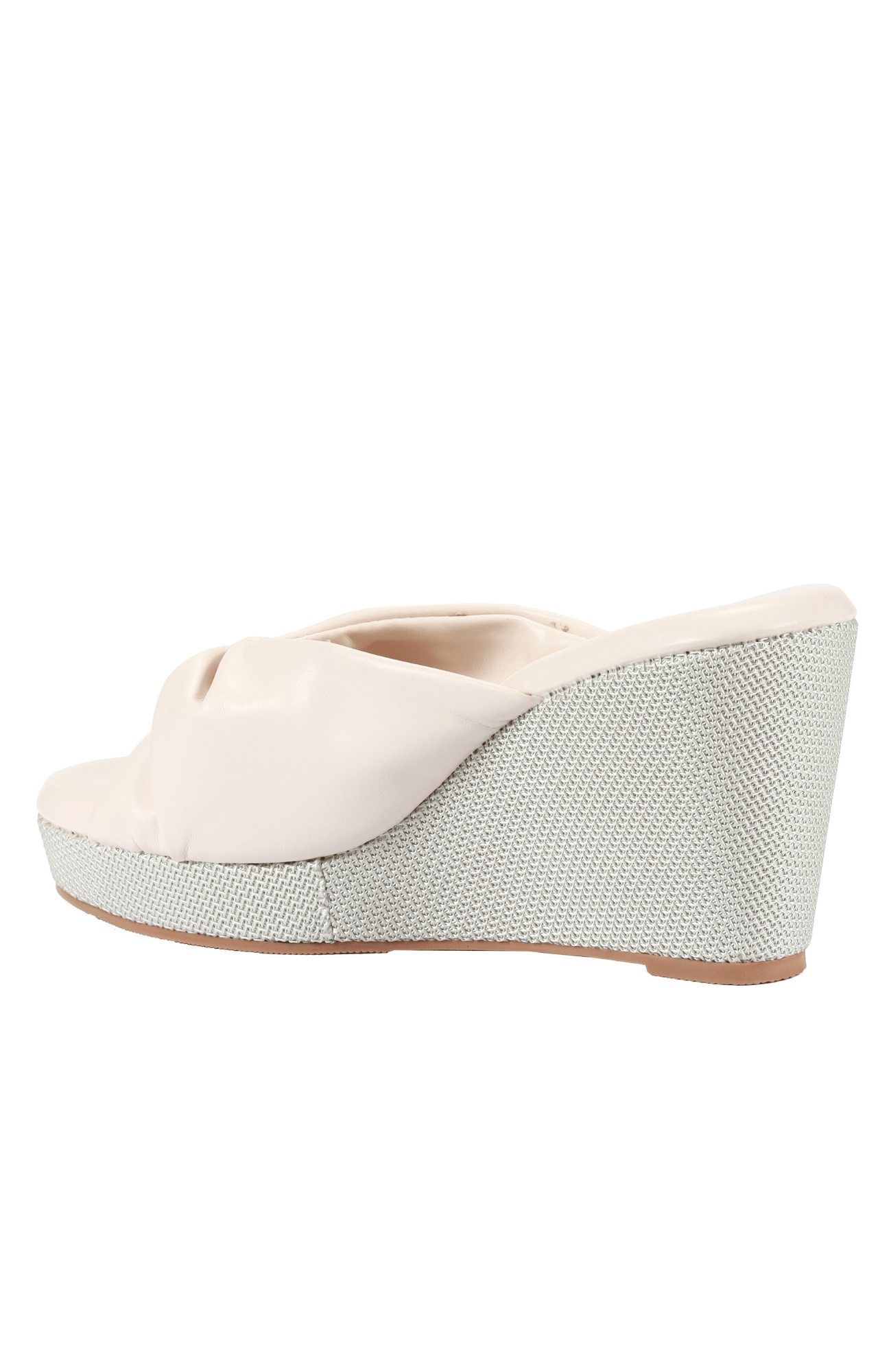 Chere | Women Beige Classic Knot Strap Casual Wedges 3