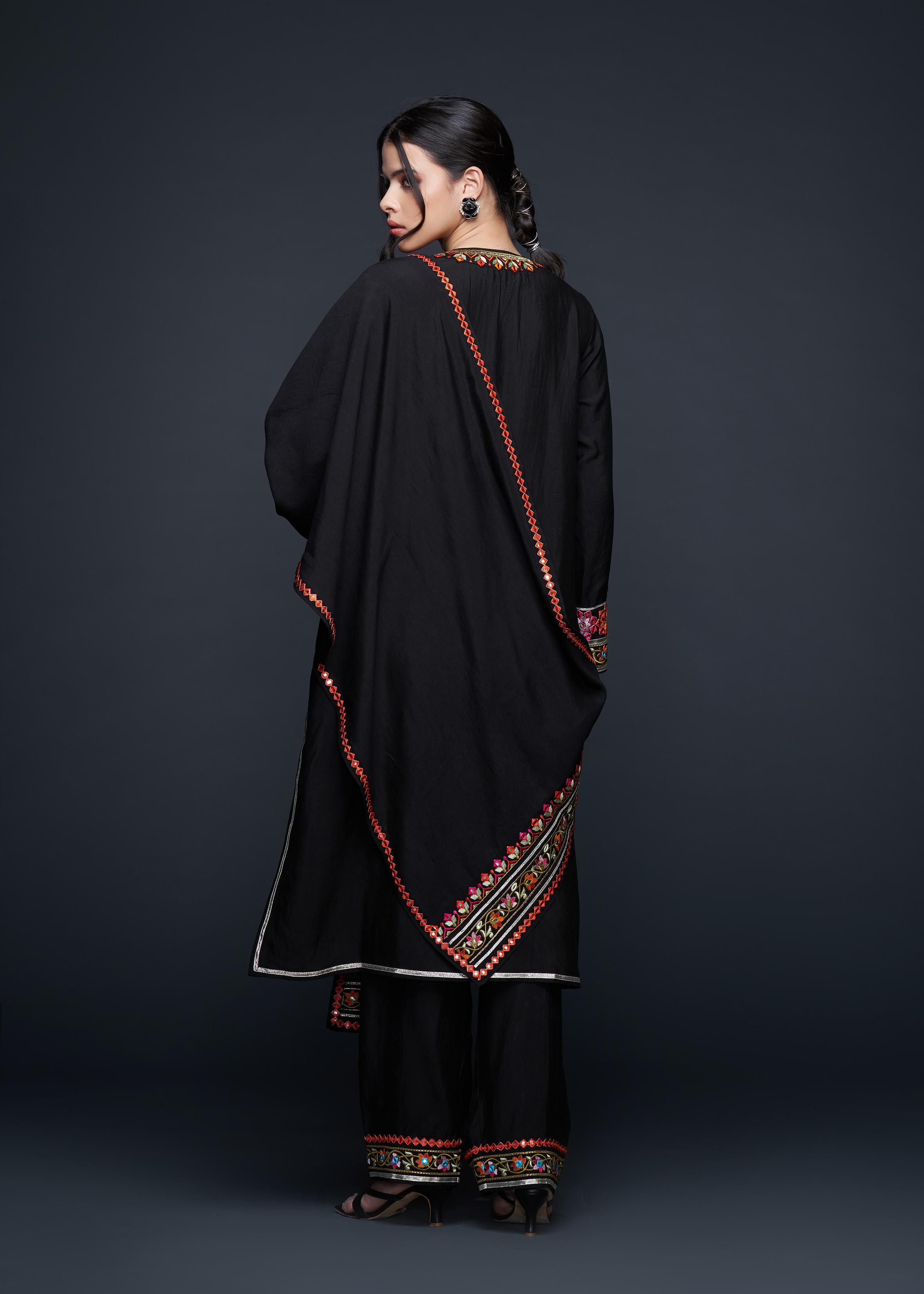 Black Zoya Kurta