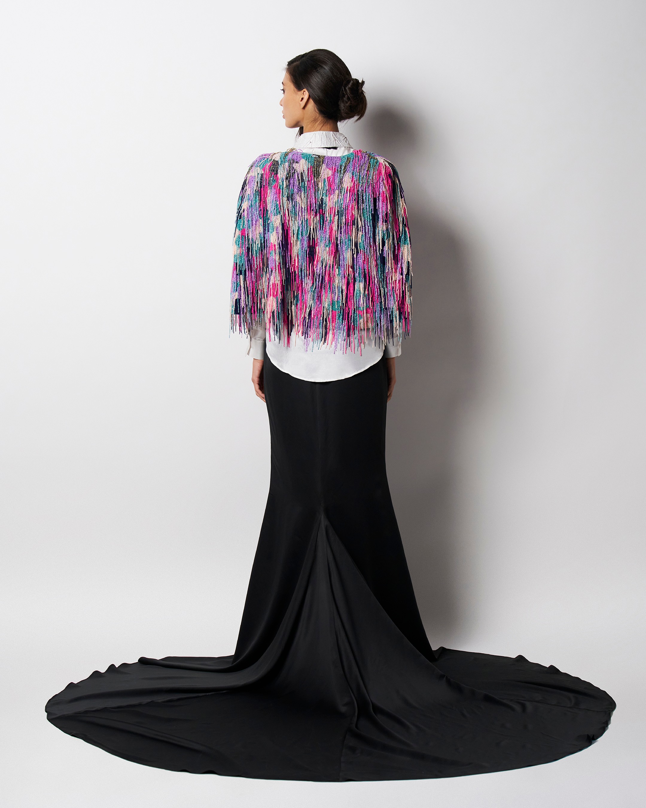 Bead Fringe Cape