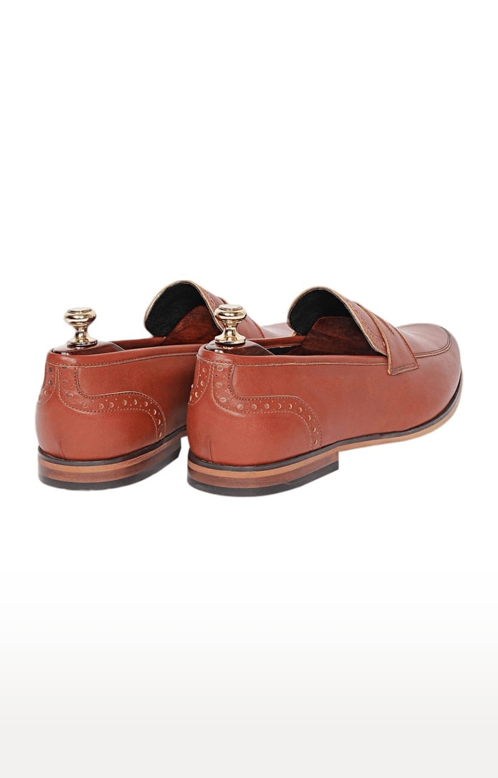 Ethik | Men's The Collective Brown PU Loafers 2
