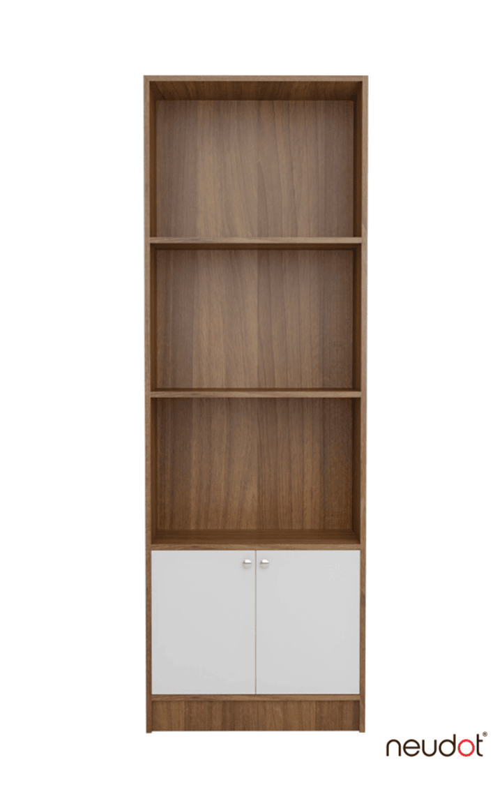 Hugo Bookshelf/Display Unit - Leon Teak & White