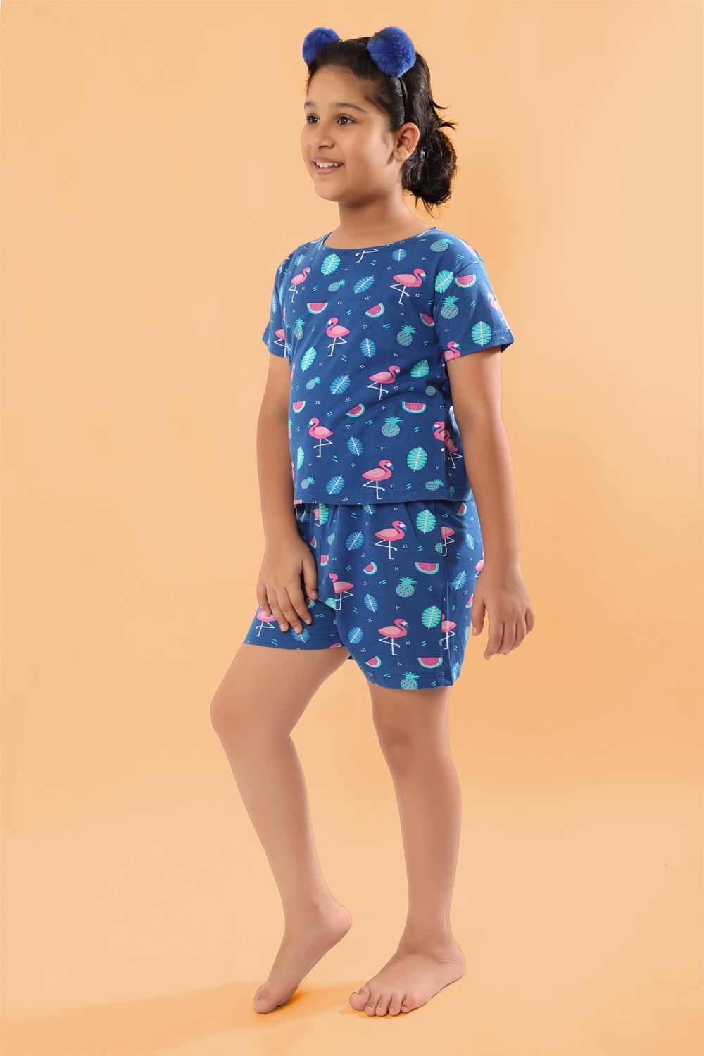 Ninos Dreams Girls Flamingo Printed Coord Set