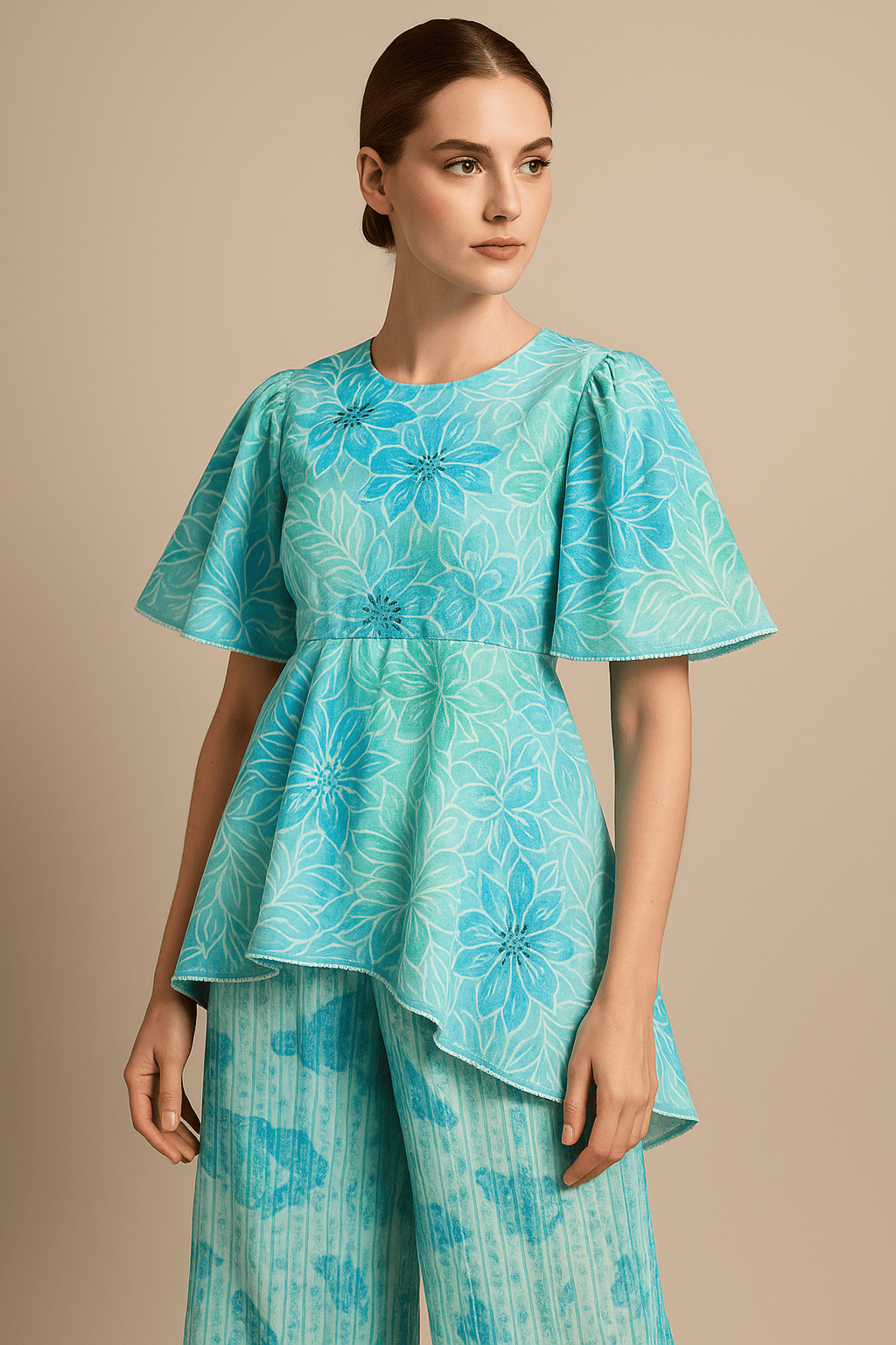Light Blue Printed co-ord set