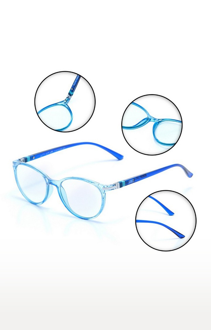 ENRICO Bluno Feather Classic Transparent Blue Computer Glasses