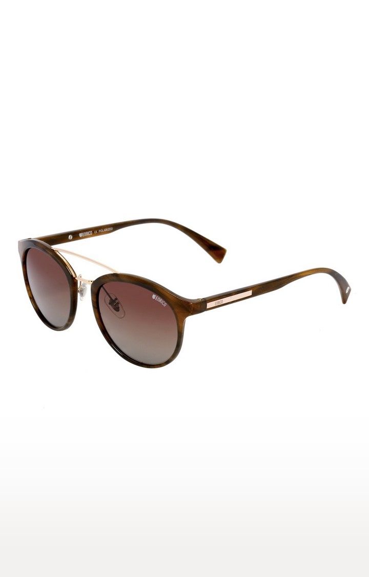 ENRICO | Enrico Muscat Uv Protected Wayfarer Shape Sunglasses For Women ( Lens - Brown | Frame - Brown) 0