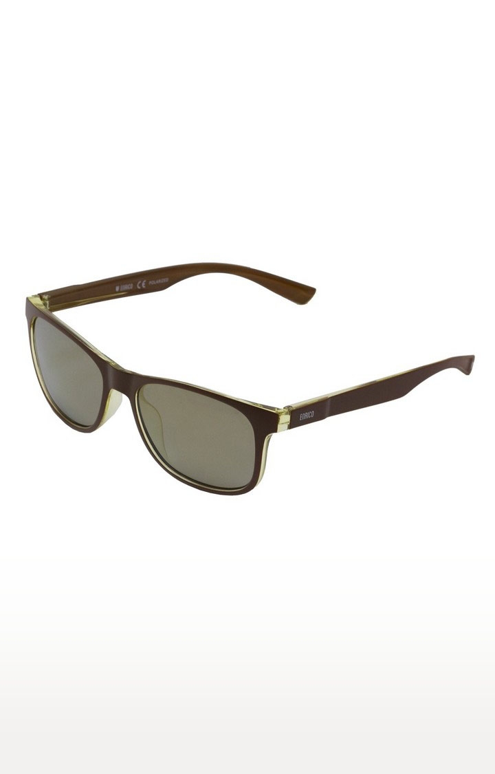 ENRICO | Enrico Dusk Uv Protected & Polarized Wayfarer Sunglasses For Men ( Lens - Grey | Frame - Brown) 0