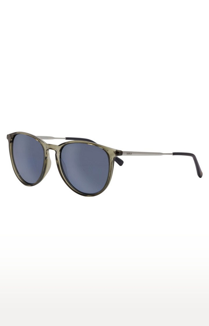 ENRICO | Enrico Ciaz Uv Protected & Polarized Round Sunglasses For Women ( Lens - Blue | Frame - Grey) 2