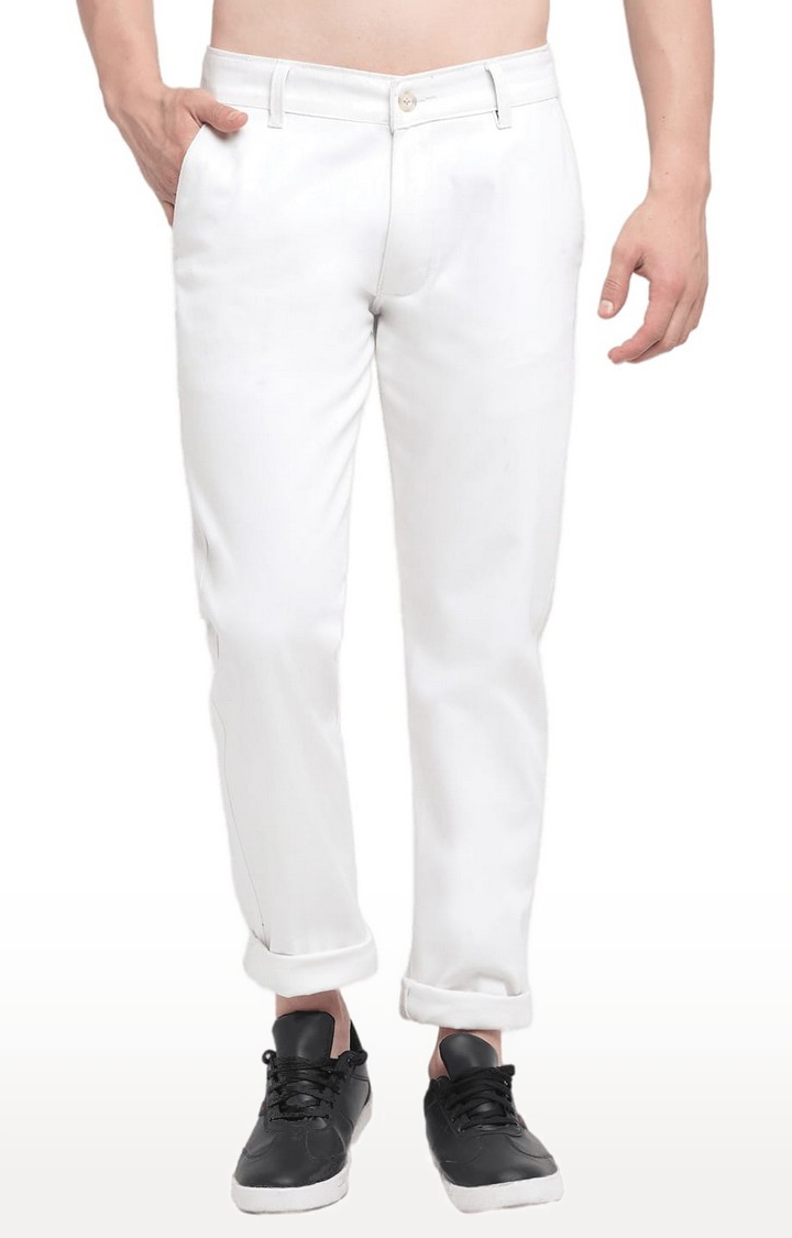 Cotton Solid CHINO PANTS FOR MEN WHITE COLOR at Rs 1449/piece in Bengaluru