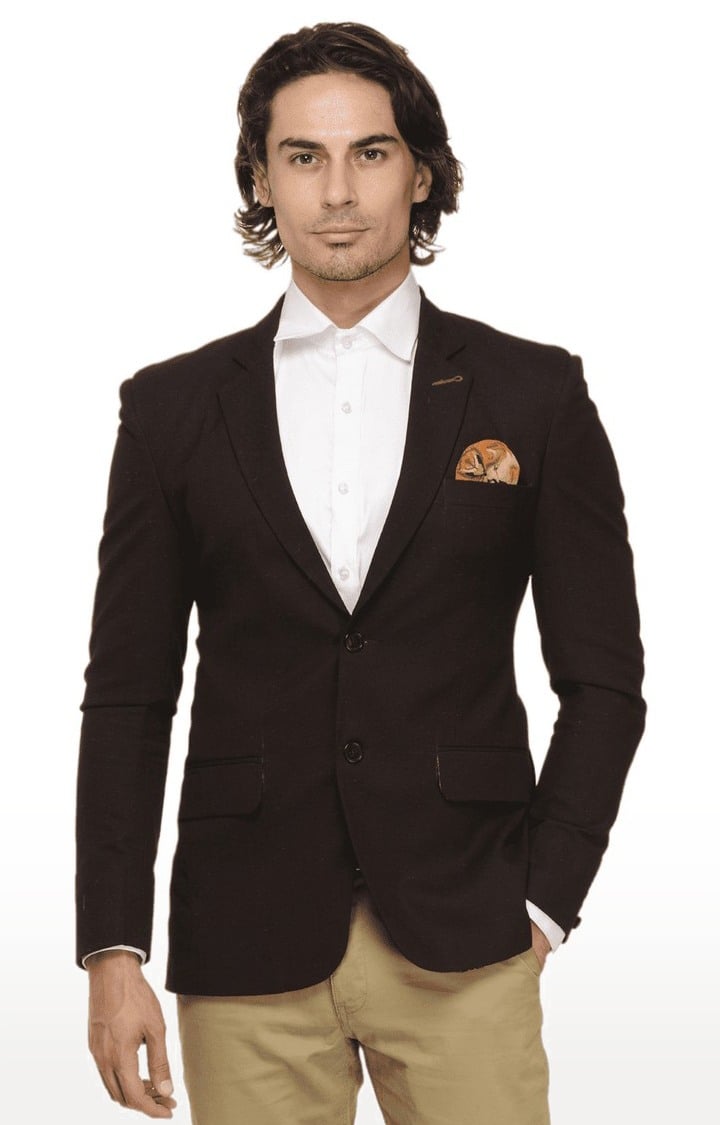 Maroon slim fit blazer clearance